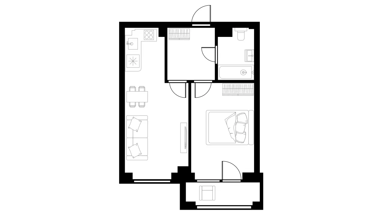 3D-layouts of a housing complex with a 3D-tour